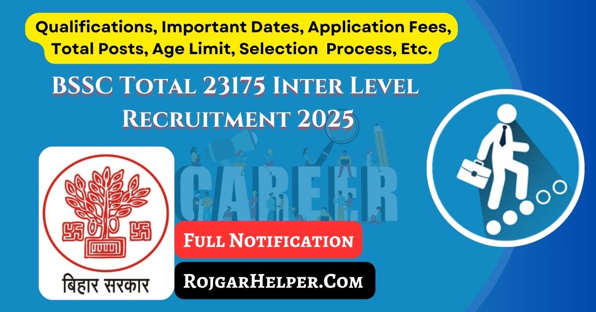 BSSC Inter Level Recruitment 2025 Online Form