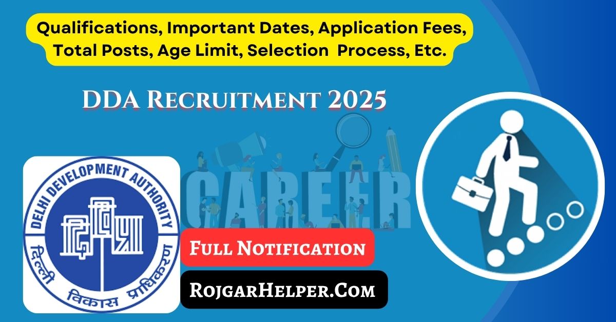 DDA Recruitment 2025