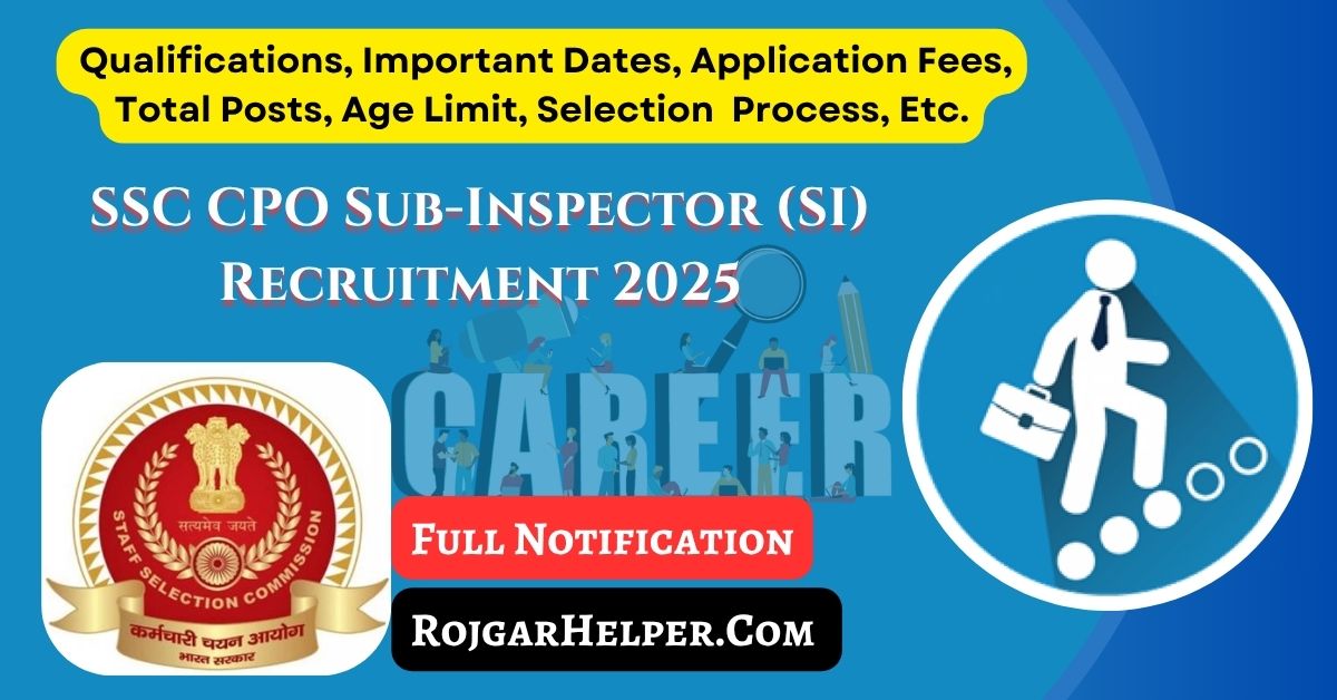 SSC CPO SI Recruitment 2025